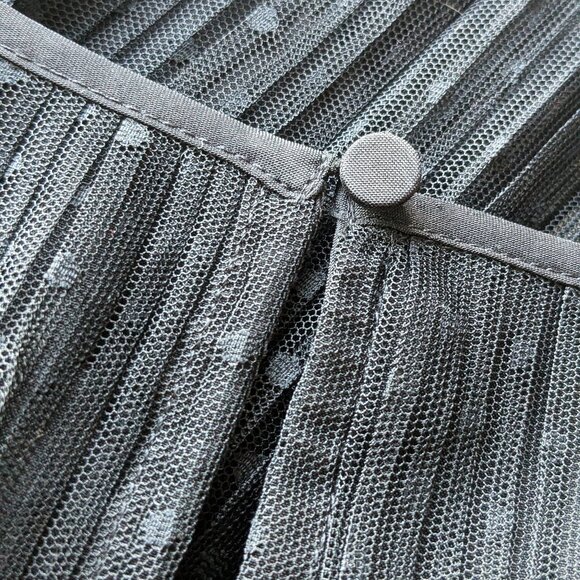 NWT J. CREW Pleated Flock-Dot Puff-Sleeve Dress SZ 8 - Picture 13 of 15